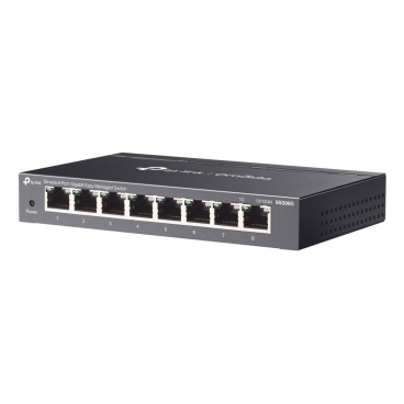 TP-Link Omada ES208G commutateur réseau Géré L2 Gigabit Ethernet (10 100 1000) Noir