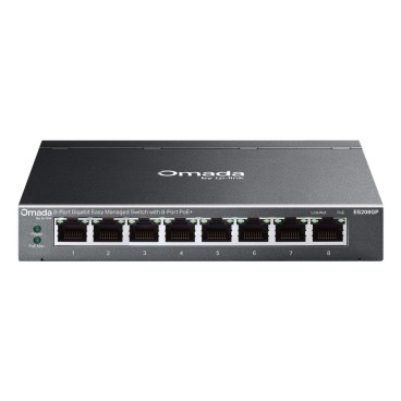 TP-Link Omada ES208GP commutateur réseau Géré L2 Gigabit Ethernet (10 100 1000) Connexion Ethernet, supportant l'alimentation
