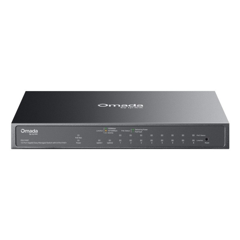 TP-Link Omada ES210GP commutateur réseau Géré L2 Gigabit Ethernet (10 100 1000) Connexion Ethernet, supportant l'alimentation