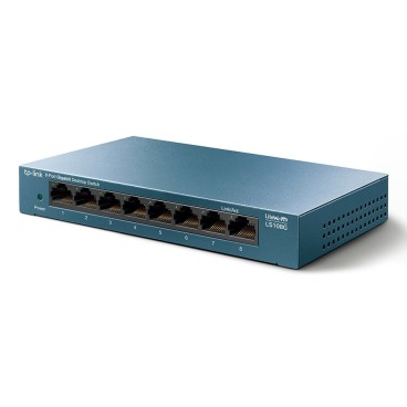 TP-Link LS108G commutateur réseau Non-géré Gigabit Ethernet (10 100 1000) Bleu