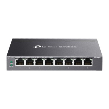 TP-Link Omada DS108GP commutateur réseau Non-géré Gigabit Ethernet (10 100 1000) Connexion Ethernet, supportant l'alimentation