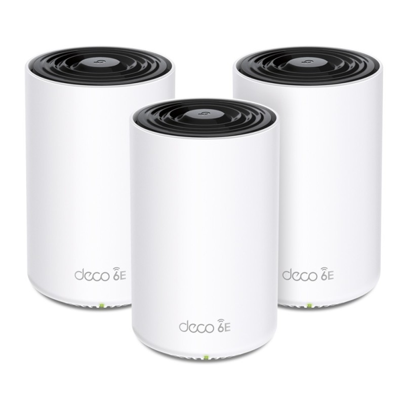 TP-Link Deco XE75 Pro (3-pack) Tri-bande (2,4 GHz   5 GHz   6 GHz) Wi-Fi 6E (802.11ax) Blanc Interne