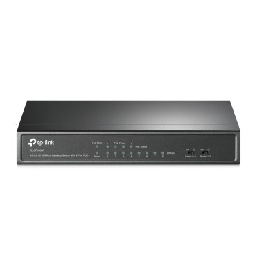 TP-Link TL-SF1008P Non-géré Fast Ethernet (10 100) Connexion Ethernet, supportant l'alimentation via ce port (PoE) Noir