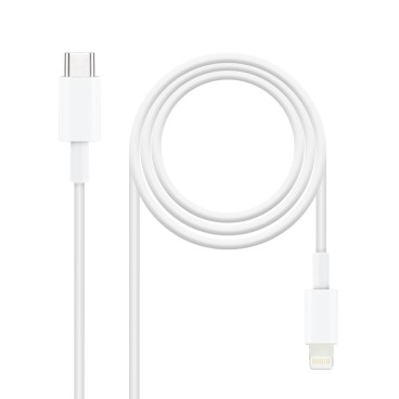 TooQ 10.10.0601 câble Lightning 1 m Blanc