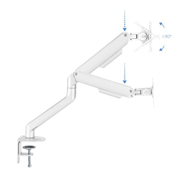 TooQ DB4032TNR-W support d'écran plat pour bureau 81,3 cm (32") Blanc