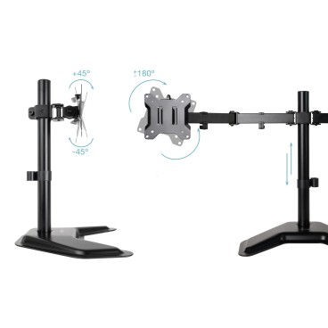TooQ DB1702TN-B support d'écran plat pour bureau 81,3 cm (32") Noir