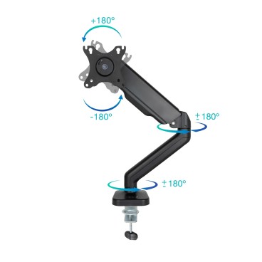 TooQ DB5032TNR-B support d'écran plat pour bureau 81,3 cm (32") Noir