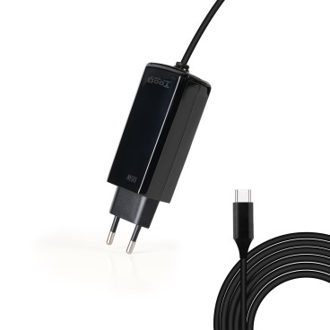 TooQ TQLC-USBCGAN65PD-C chargeur d'appareils mobiles Ordinateur portable, Universel Noir Secteur Intérieure
