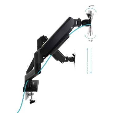 TooQ DB1434TNR-B support d'écran plat pour bureau 86,4 cm (34") Noir
