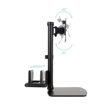 TooQ DB1128TN-B support d'écran plat pour bureau 68,6 cm (27") Noir