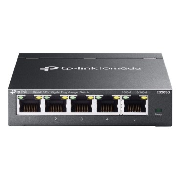 TP-Link Omada ES205G commutateur réseau Géré Gigabit Ethernet (10 100 1000) Noir
