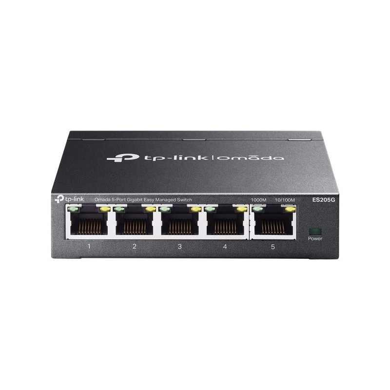TP-Link Omada ES205G commutateur réseau Géré Gigabit Ethernet (10 100 1000) Noir