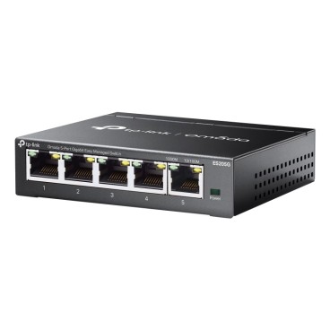 TP-Link Omada ES205G commutateur réseau Géré Gigabit Ethernet (10 100 1000) Noir