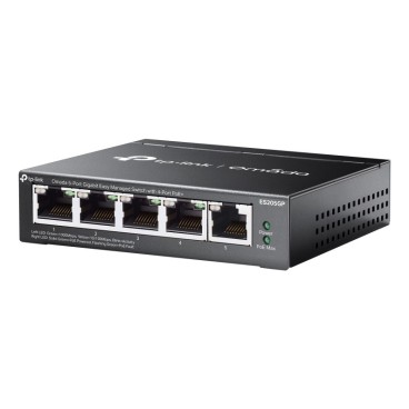 TP-Link Omada ES205GP commutateur réseau Géré Gigabit Ethernet (10 100 1000) Connexion Ethernet, supportant l'alimentation via