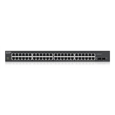 Zyxel GS1900-48HPv2 Géré L2 Gigabit Ethernet (10 100 1000) Connexion Ethernet, supportant l'alimentation via ce port (PoE) Noir