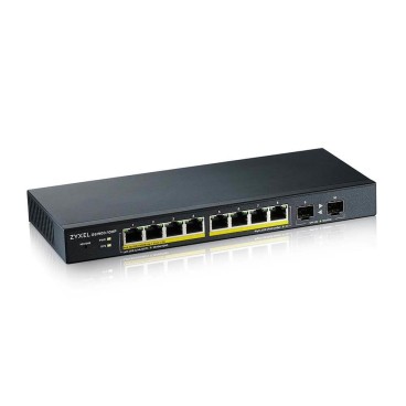 Zyxel GS1900-10HP Géré L2 Gigabit Ethernet (10 100 1000) Connexion Ethernet, supportant l'alimentation via ce port (PoE) Noir