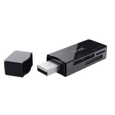 Trust NANGA lecteur de carte mémoire USB 3.2 Gen 1 (3.1 Gen 1) Type-A Noir