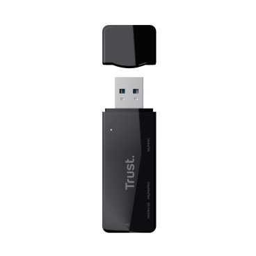 Trust NANGA lecteur de carte mémoire USB 3.2 Gen 1 (3.1 Gen 1) Type-A Noir