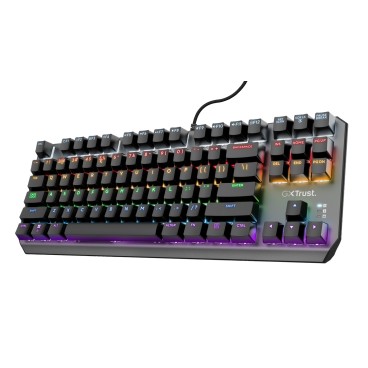 Trust GXT 834 Callaz TKL clavier Gaming USB AZERTY Français Noir