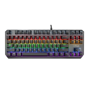 Trust GXT 834 Callaz TKL clavier Gaming USB AZERTY Français Noir