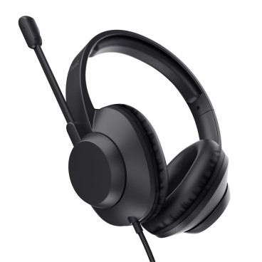 Trust Ayda Max USB Casque Avec fil Arceau Bureau Centre d'appels USB Type-C   USB Type-A Noir