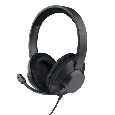 Trust Ayda Max Casque Avec fil Arceau Appels Musique USB Type-C   USB Type-A Noir