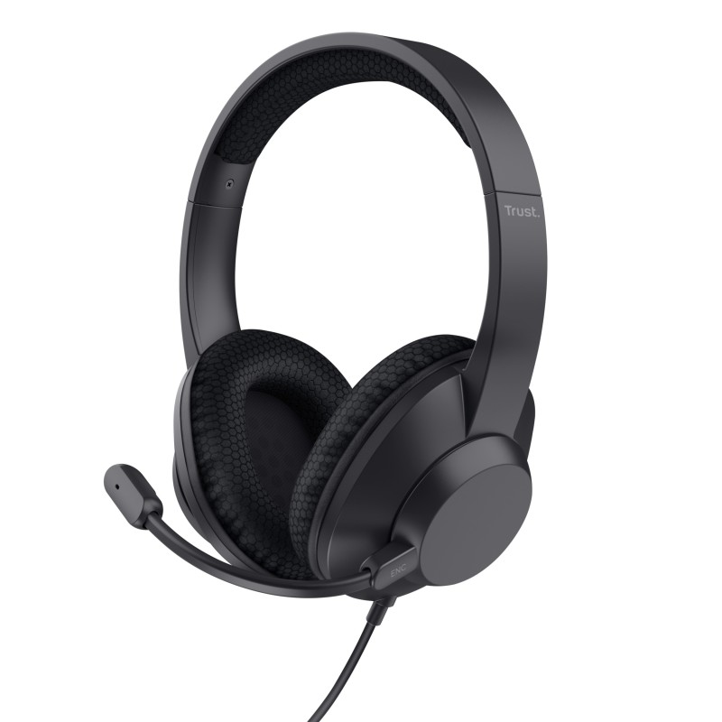 Trust Ayda Max Casque Avec fil Arceau Appels Musique USB Type-C   USB Type-A Noir