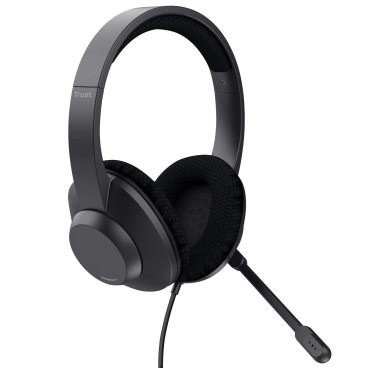 Trust Ayda Max Casque Avec fil Arceau Appels Musique USB Type-C   USB Type-A Noir