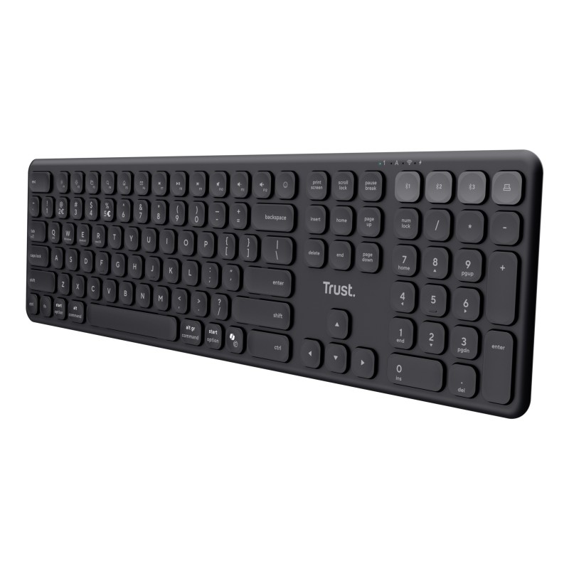 Trust Vaiya clavier maison bureau RF sans fil + Bluetooth Français Noir