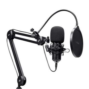 Trust GXT 270 Emita II+ Noir Microphone pour podcast