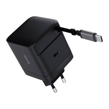 Trust Maxo Chargeur PD USB-C rétractable de 65 W