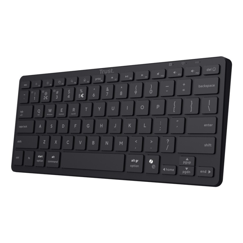 Trust Nado II clavier maison bureau USB + Bluetooth AZERTY Français Noir