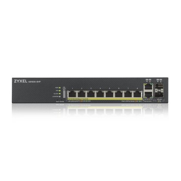 Zyxel GS1920-8HPV2 Géré Gigabit Ethernet (10 100 1000) Connexion Ethernet, supportant l'alimentation via ce port (PoE) Noir