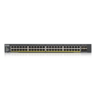 Zyxel XGS1930-52HP Géré L3 Gigabit Ethernet (10 100 1000) Connexion Ethernet, supportant l'alimentation via ce port (PoE) Noir