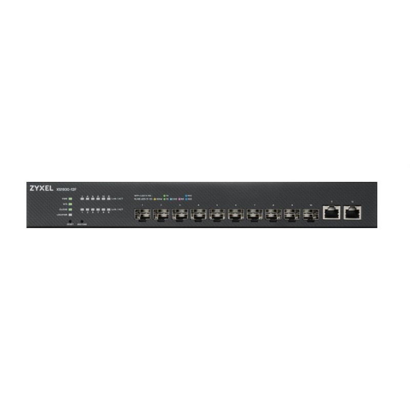 Zyxel XS1930-12F-ZZ0101F commutateur réseau Géré L2 L3 Noir