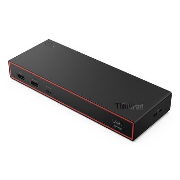 Lenovo ThinkPad USB4 Smart Dock 5500 with 135W Adapter Avec fil Noir