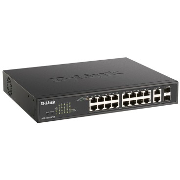 D-Link DGS-1100-18PV2 commutateur réseau Géré L2 Gigabit Ethernet (10 100 1000) Connexion Ethernet, supportant l'alimentation