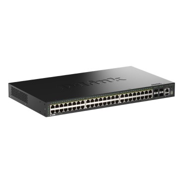 D-Link DGS-1530-52P E commutateur réseau Géré L2 Gigabit Ethernet (10 100 1000) Connexion Ethernet, supportant l'alimentation