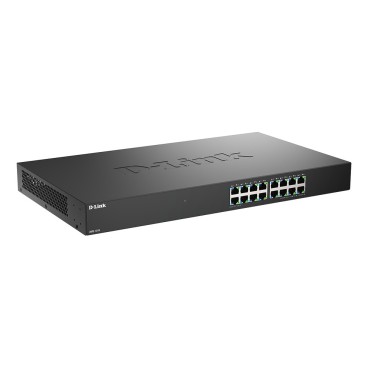 D-Link DMS-1016 Non-géré L2+ 2.5G Ethernet (100 1000 2500) Noir