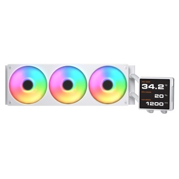 COUGAR CGR-PSDVPRGB-W-360 Processeur Refroidisseur de liquide tout-en-un 12 cm Blanc