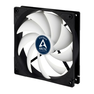 ARCTIC F14 Silent Boitier PC Ventilateur 14 cm Noir, Blanc