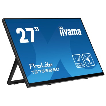 iiyama ProLite T2755QSC-B1 écran plat de PC 68,6 cm (27") 2560 x 1440 pixels Quad HD LCD Écran tactile Noir