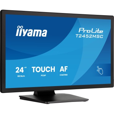iiyama ProLite T2452MSC-B2 écran plat de PC 61 cm (24") 1920 x 1080 pixels Full HD Écran tactile Noir
