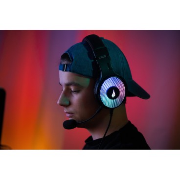 SureFire Harrier 360 Casque Avec fil Arceau Gaming USB Type-A Charbon