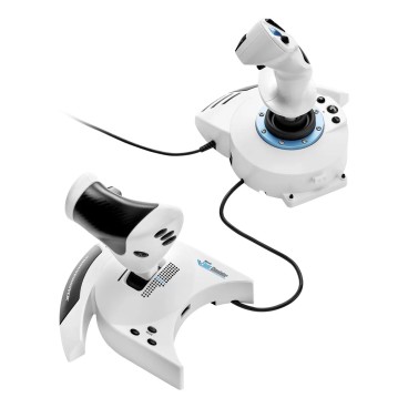 Thrustmaster T.Flight Hotas 5 Microsoft Flight Simulator Edition Blanc USB simulation de vol Numérique PC, PlayStation 5,