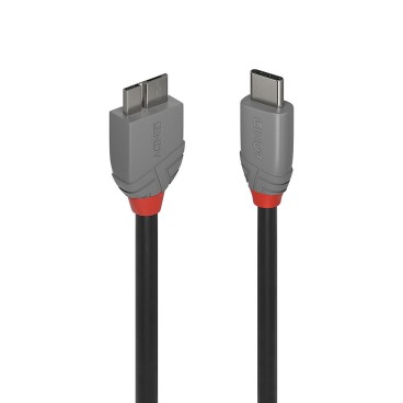 Lindy 36622 câble USB USB 3.2 Gen 1 (3.1 Gen 1) 2 m USB C Micro-USB B Noir