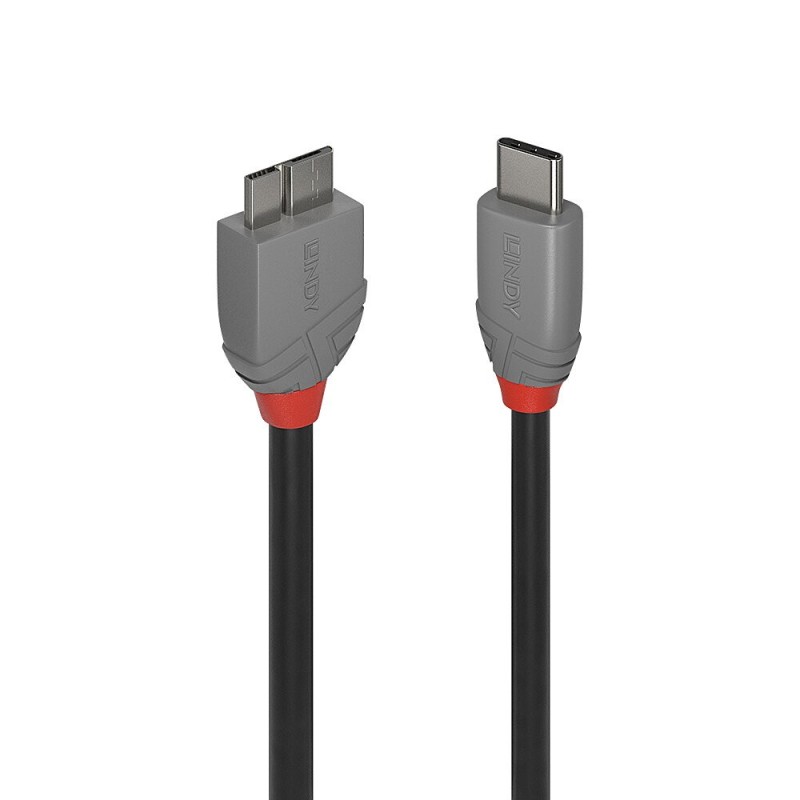 Lindy 36622 câble USB USB 3.2 Gen 1 (3.1 Gen 1) 2 m USB C Micro-USB B Noir
