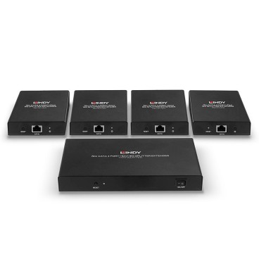 Lindy Splitter Extender Cat.6 4 ports HDMI 4K60 & IR, 70m
