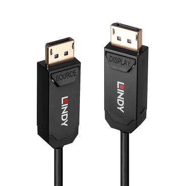 Lindy Câble DisplayPort 2.0 UHBR10 Hybride Fibre Optique 10m
