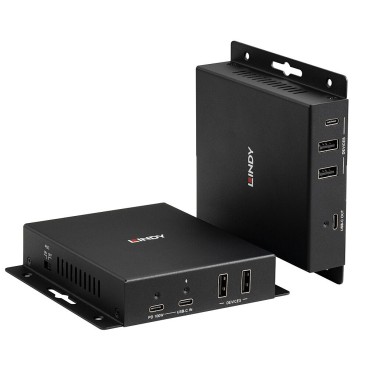 Lindy 39347 extension audio video Émetteur et récepteur AV Noir